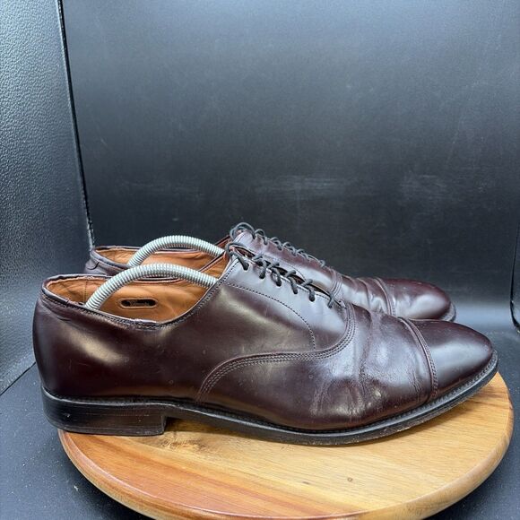 Allen Edmonds Park Avenue Burgundy Mens Size 12 D Dress Shoes Leather Oxford